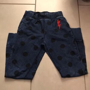 (5/$25) Gap Kids ED Navy & black polka dot joggers